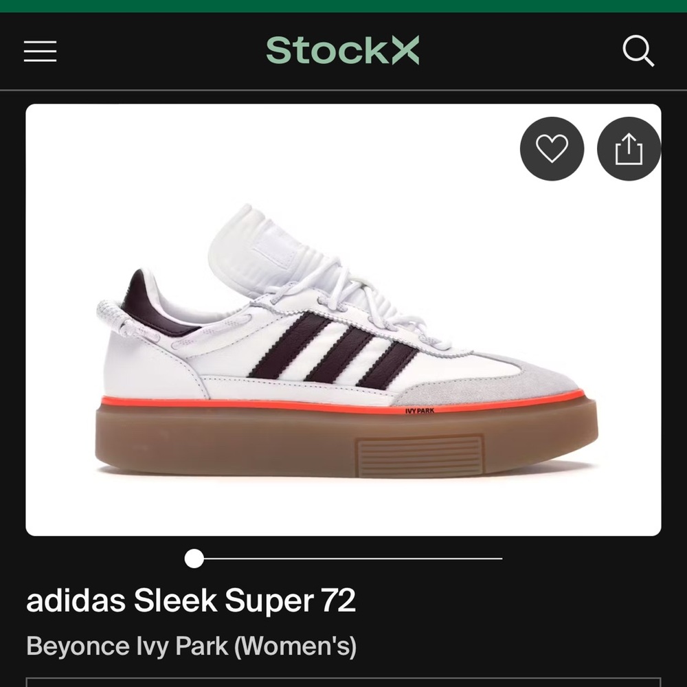 adidas sleek super 72 ivy park